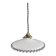 Antique suspension in white opaline.