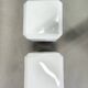 Pair of Art Deco Nickel Wall Lights with Milky Glass, 1930s