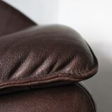 Scandinavian modern leather sofa