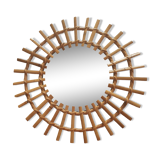 Rattan mirror