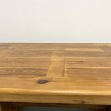 Savoyard monastery table in solid pine, circa 1970
