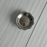 Vintage Coquillor butter dish in shiny metal