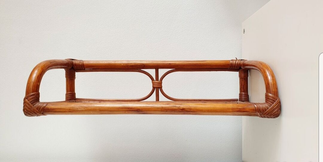 Rattan shelf