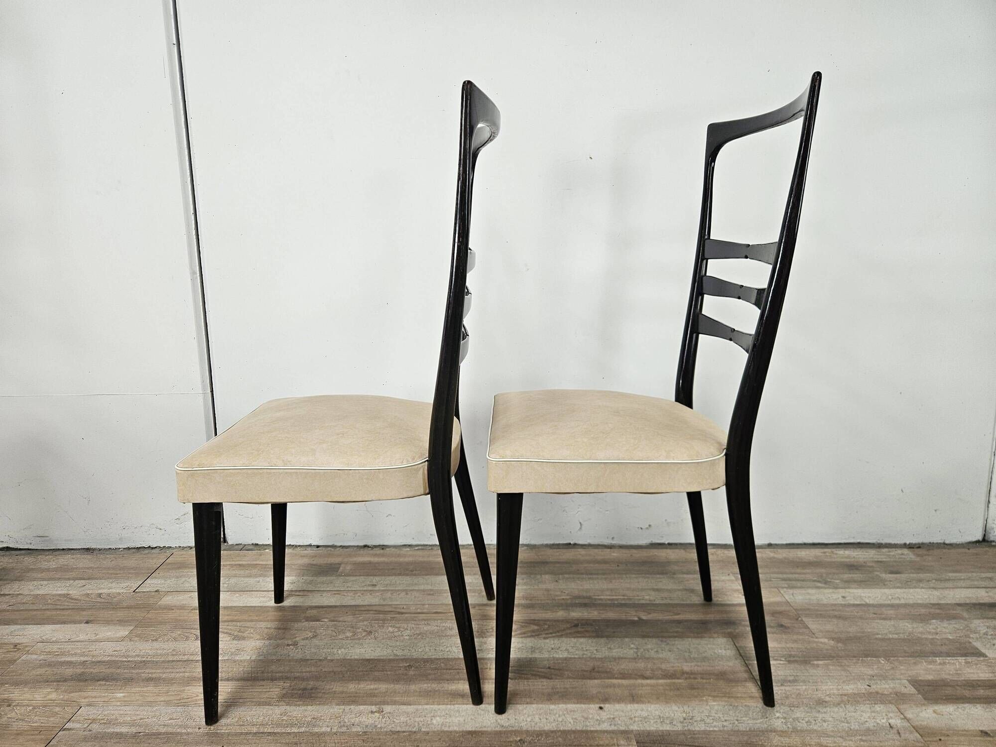 Beech and Skai dining chairs