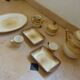 Ceramic service set Longchamp 70's