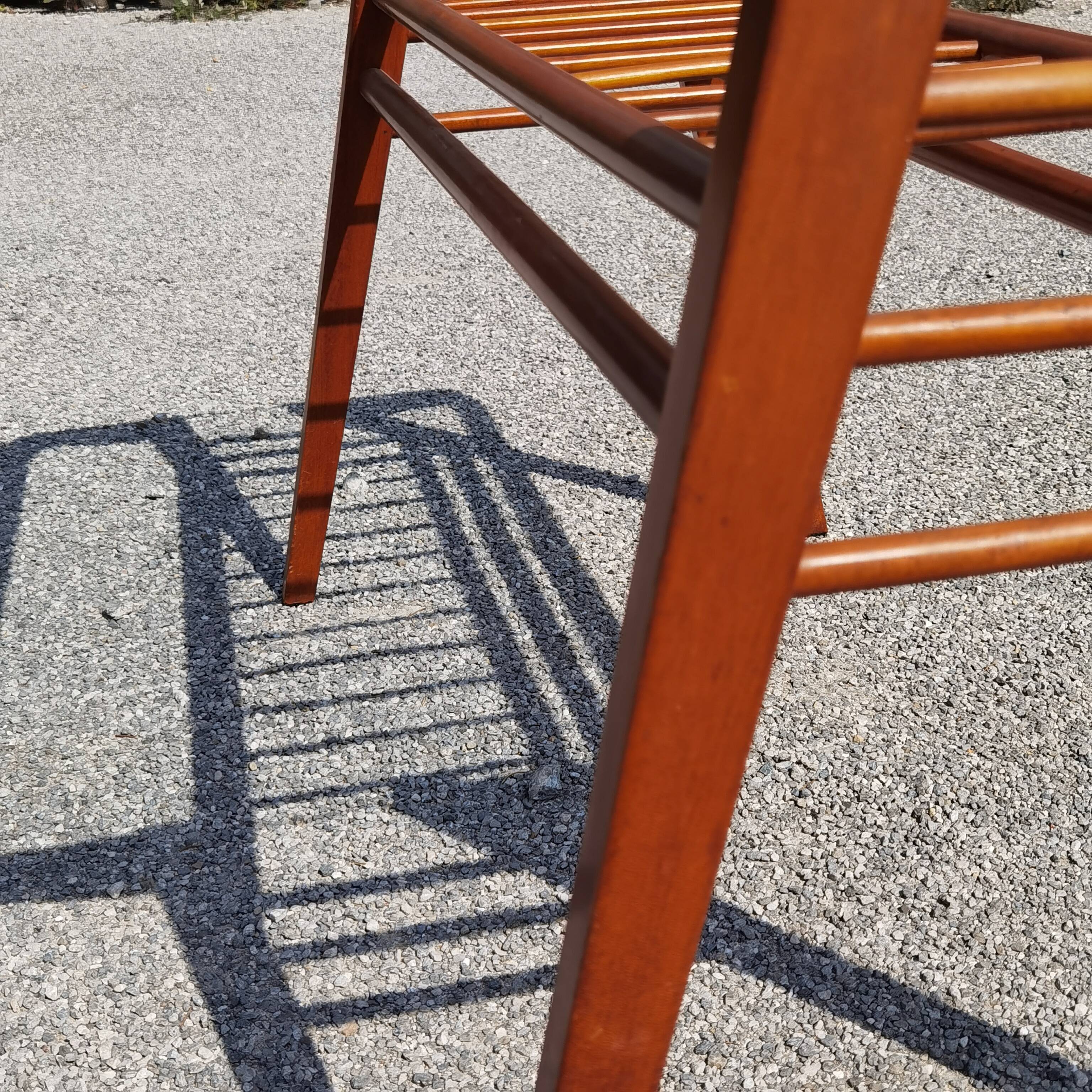 Side table or wood and glass console by Frantisek Jirak 1960