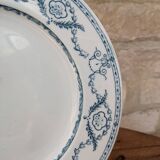 Ancienne assiette E. Bourgeois Faiences Porcelaines Cristaux