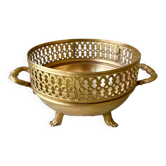 Brass planter with handles