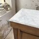 Oak and marble counter 1950