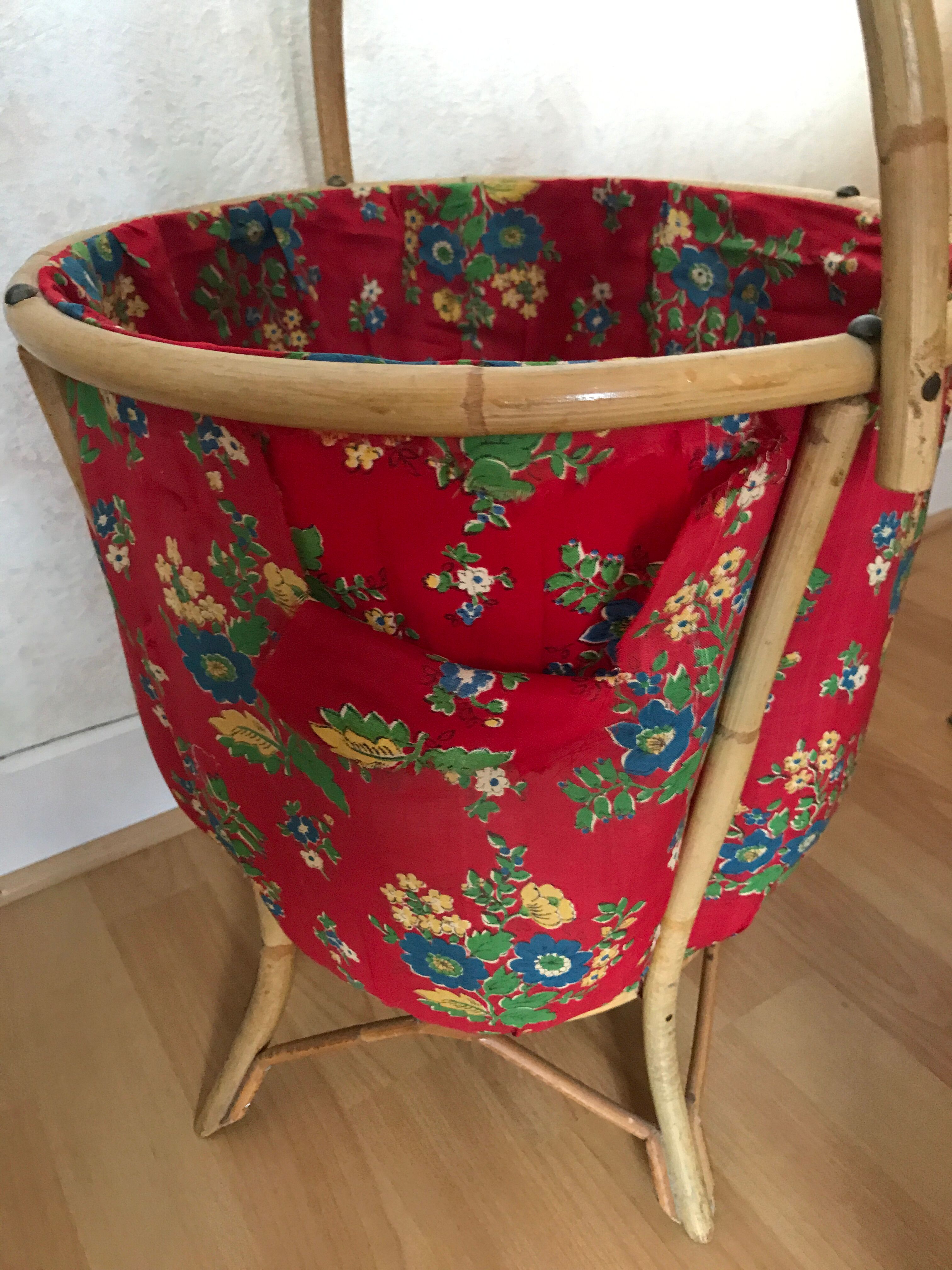 Panier à ouvrage rotin