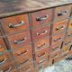 Old sideboard workshop furniture 49 drawers vintage design