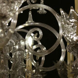 Tall Classical Murano Glass Chandelier -