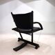 Fauteuil lounge en cuir Weishäupl Werkstätten String, 1980