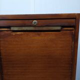 Old vintage curtain filing cabinet