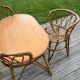 Rattan dressing table with her chair