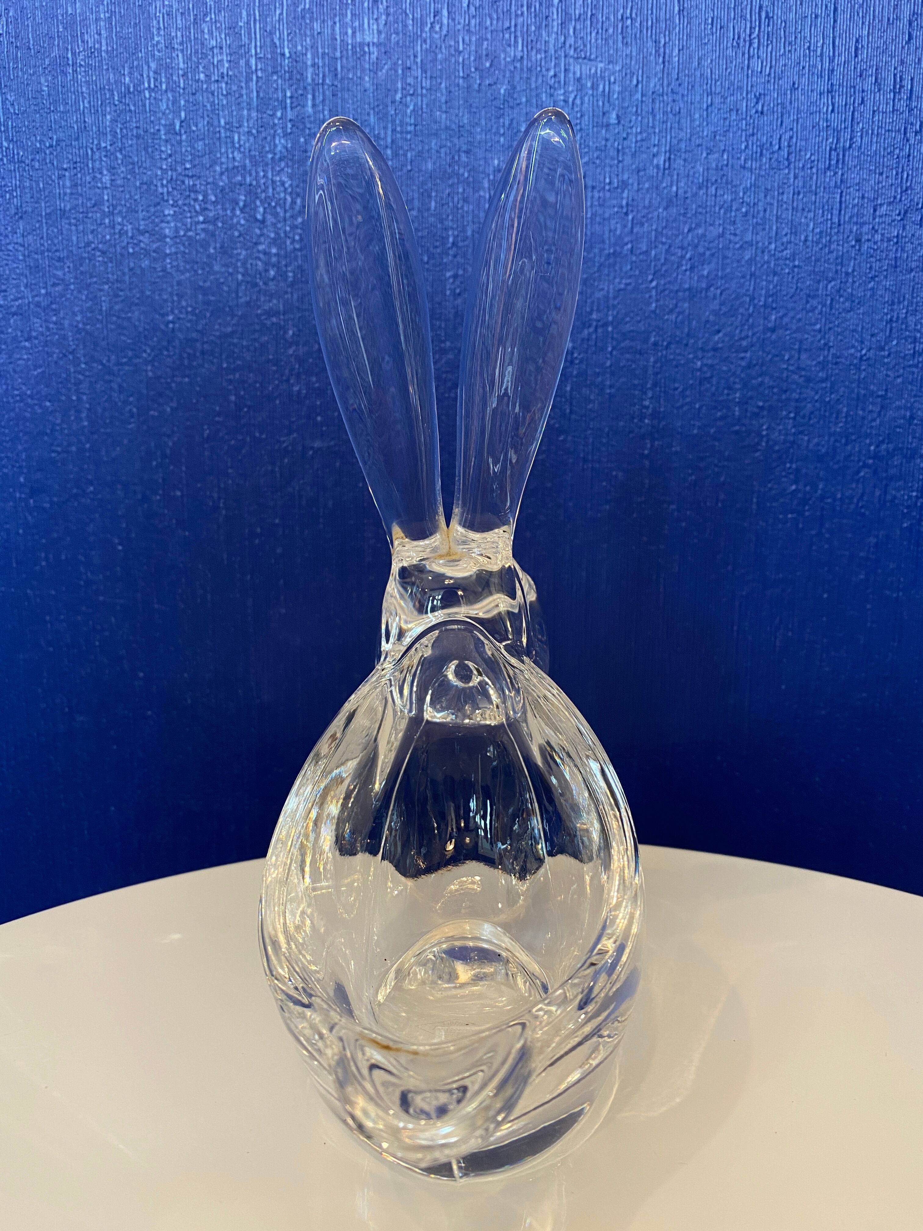 Glass rabbit cup Art Vannes france