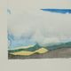 Watercolor The Calm Sea Lieven Florizoone Signed and Dated 1982