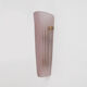 Pair of Murano Glass Wall Sconces in Pink Ribbed Glass and Brass, Italy