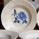 Six earthenware plates of Digoin and Sarreguemines 40s