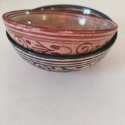 Pair of bowls signed A. Serghini