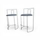 2 x Gaja stool by Kazuhide Takahama for Simon Gavina / black leather