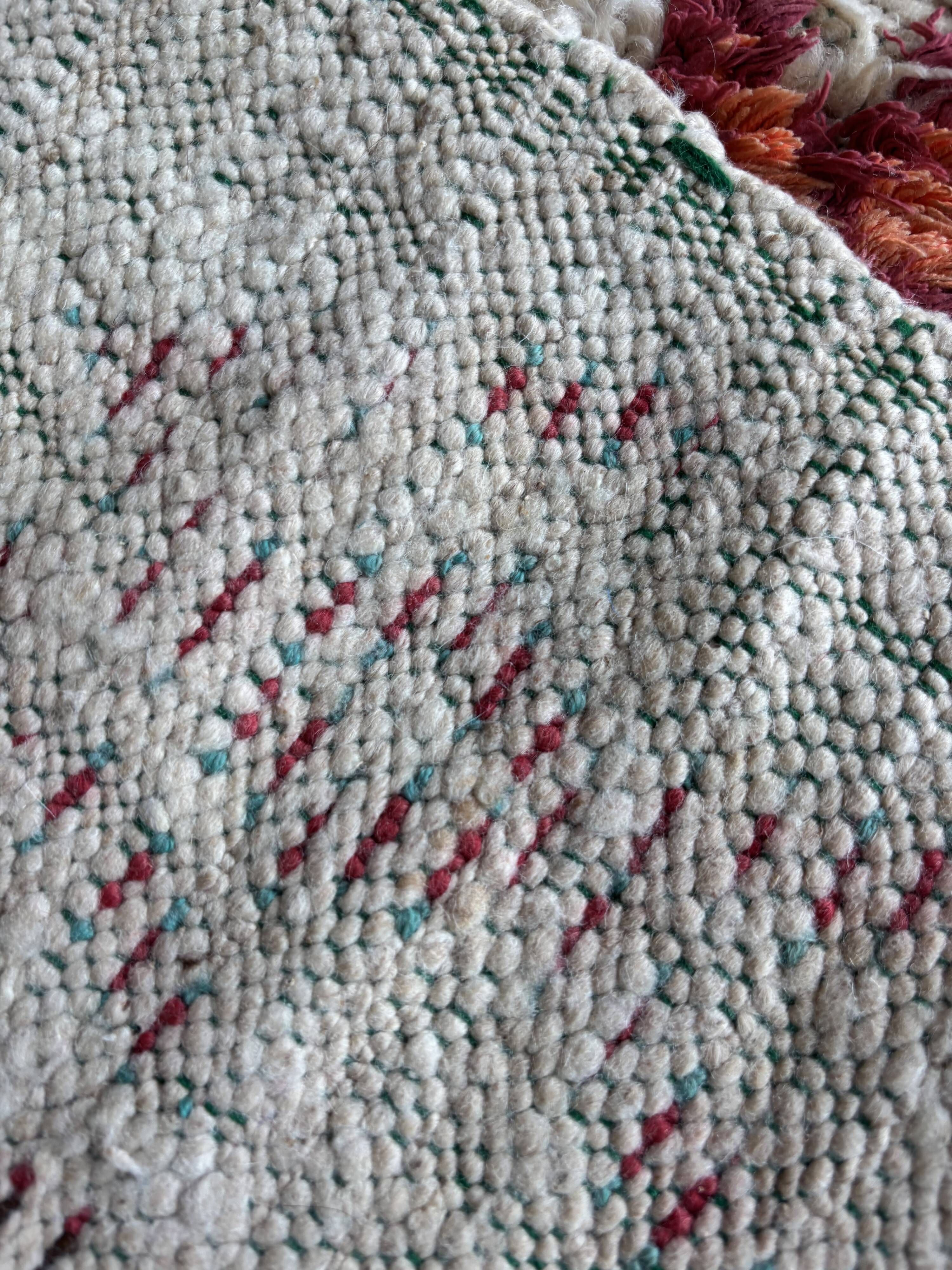 Azilal Vintage Rug 65x155 cm – Handmade Wool Rug from Morocco