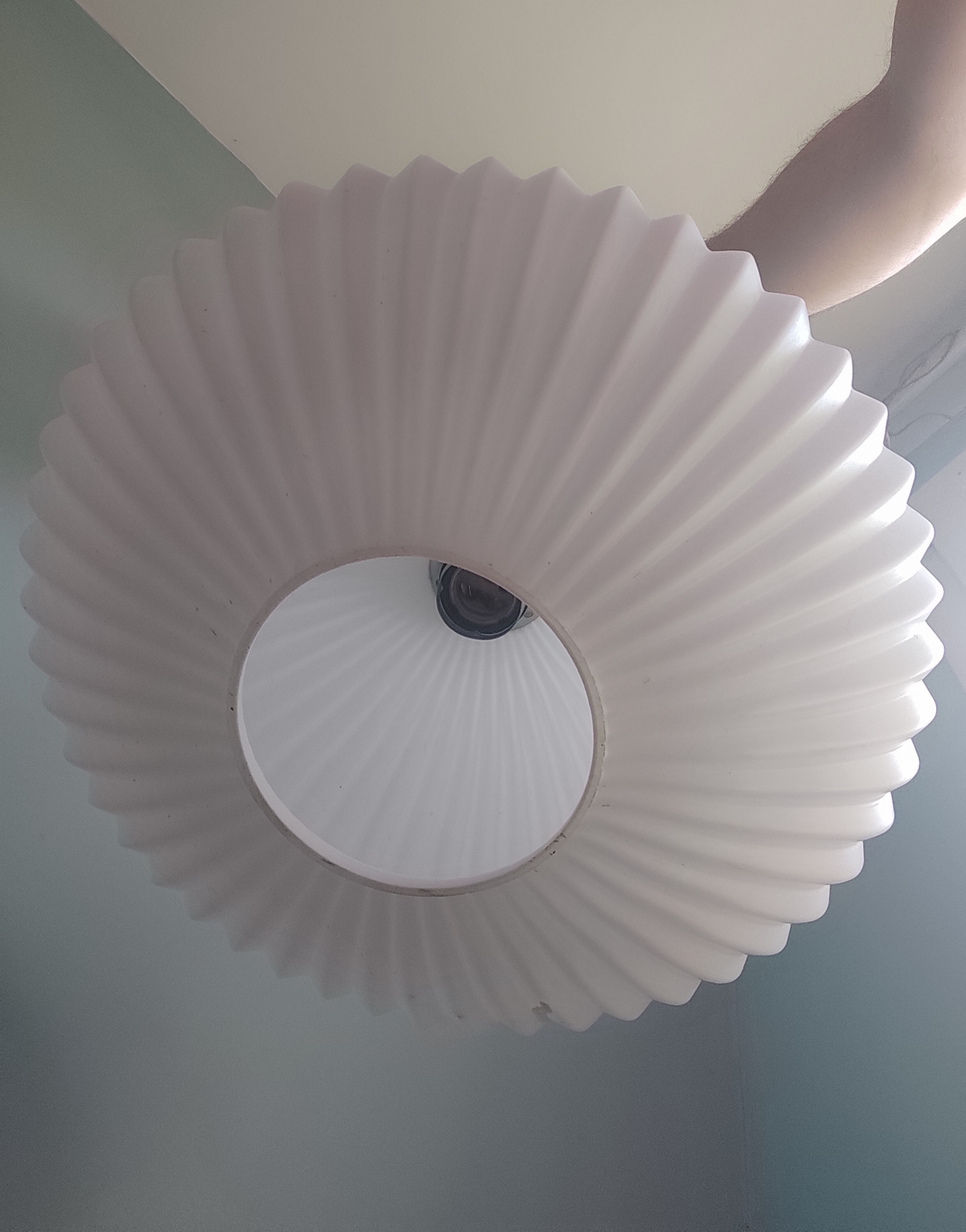 Opaline 50s pendant lamp