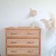 Vintage rattan chest of drawers
