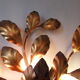 Gold metal wall lamp