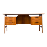 Teak desk model 75 by Gunni Omann for Omann Jun Furniture