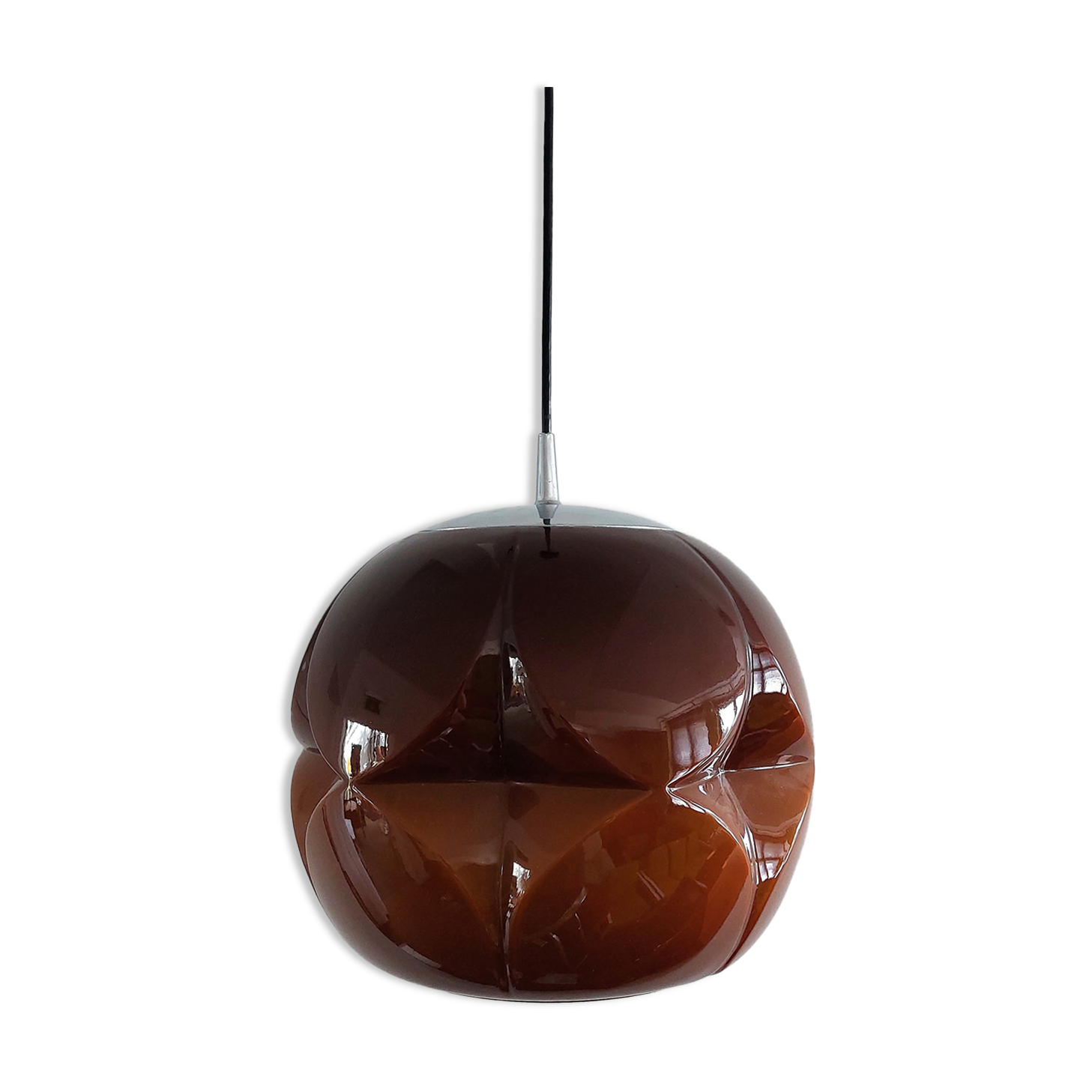 Murano glass pendant lamp for Peill & Putzler, Germany 1960's
