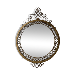 Miroir mural rond - Métal