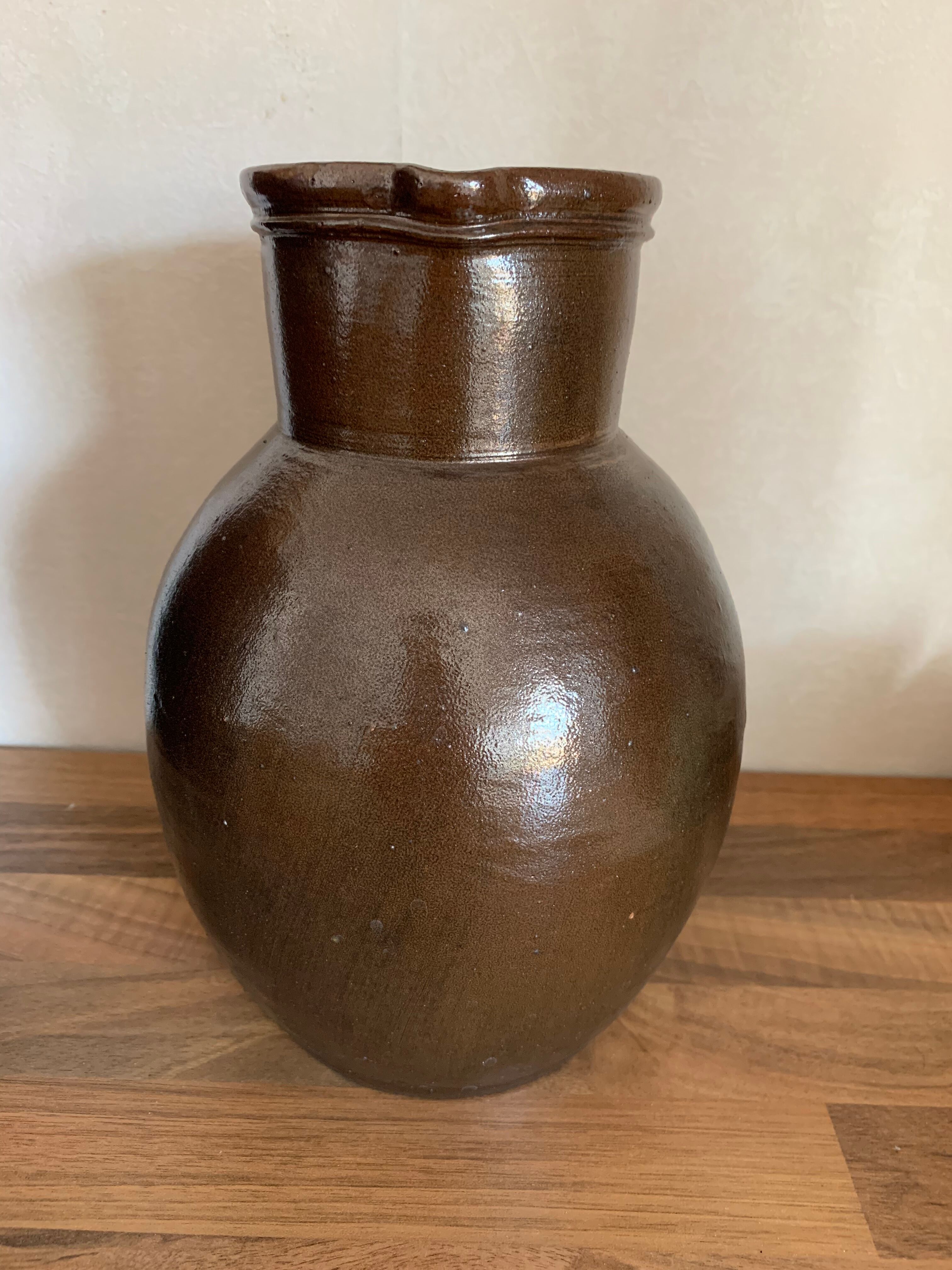 Pitcher stoneware vase Jean Dubost