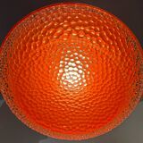Space Age orange designer chandelier from the 70s