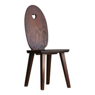 Rustic chair in Swedish pine, Carl Malmsten style, early 20th century.