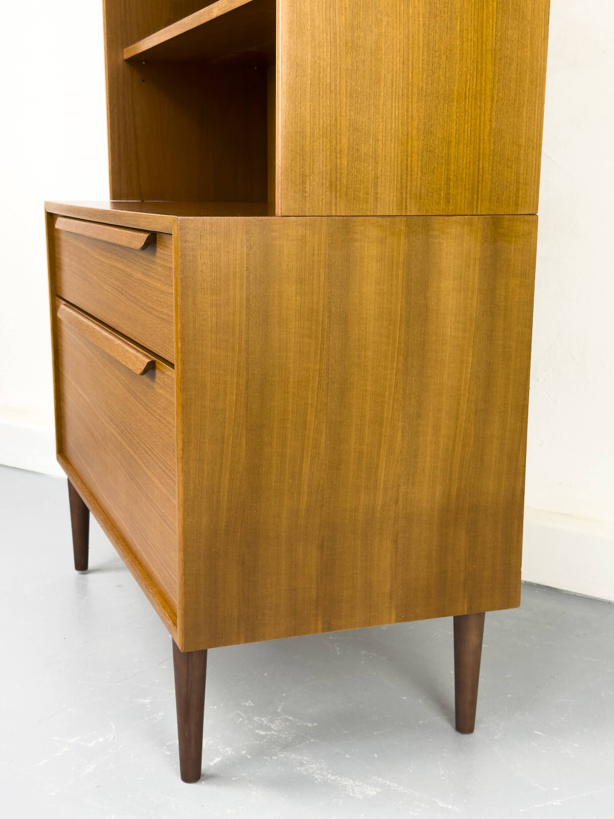 Teak bookcase with drawers from WK Möbel, 1960s