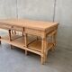 Coffee table double pull-out trays
