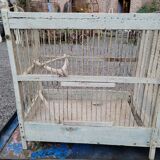 Old two-compartment breeding birdcage