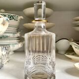 Chiseled crystal whiskey decanter
