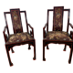 Fauteuils chinois broderie de soie