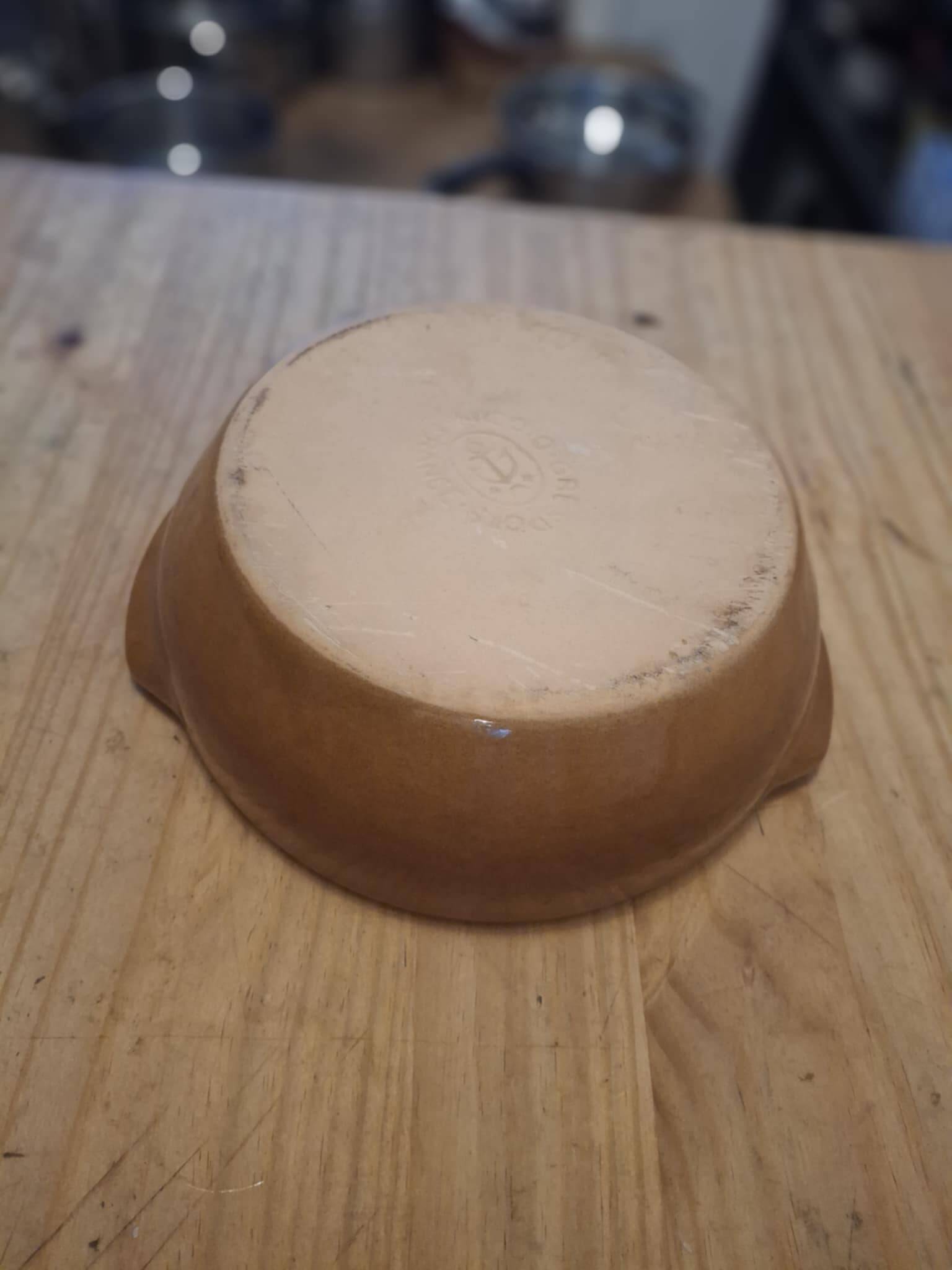 Ancient stoneware dish Digoin France