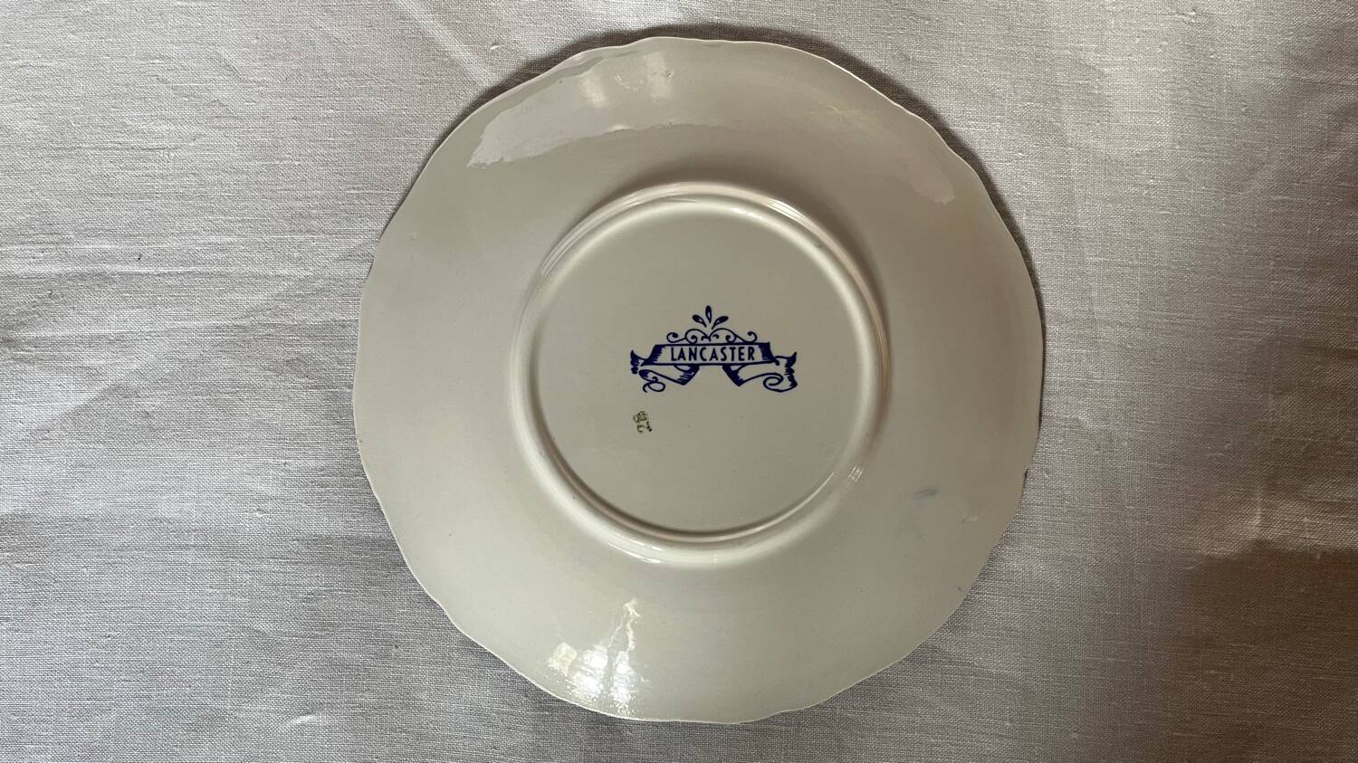 Lot de 5 assiettes à dessert Lancaster vintage