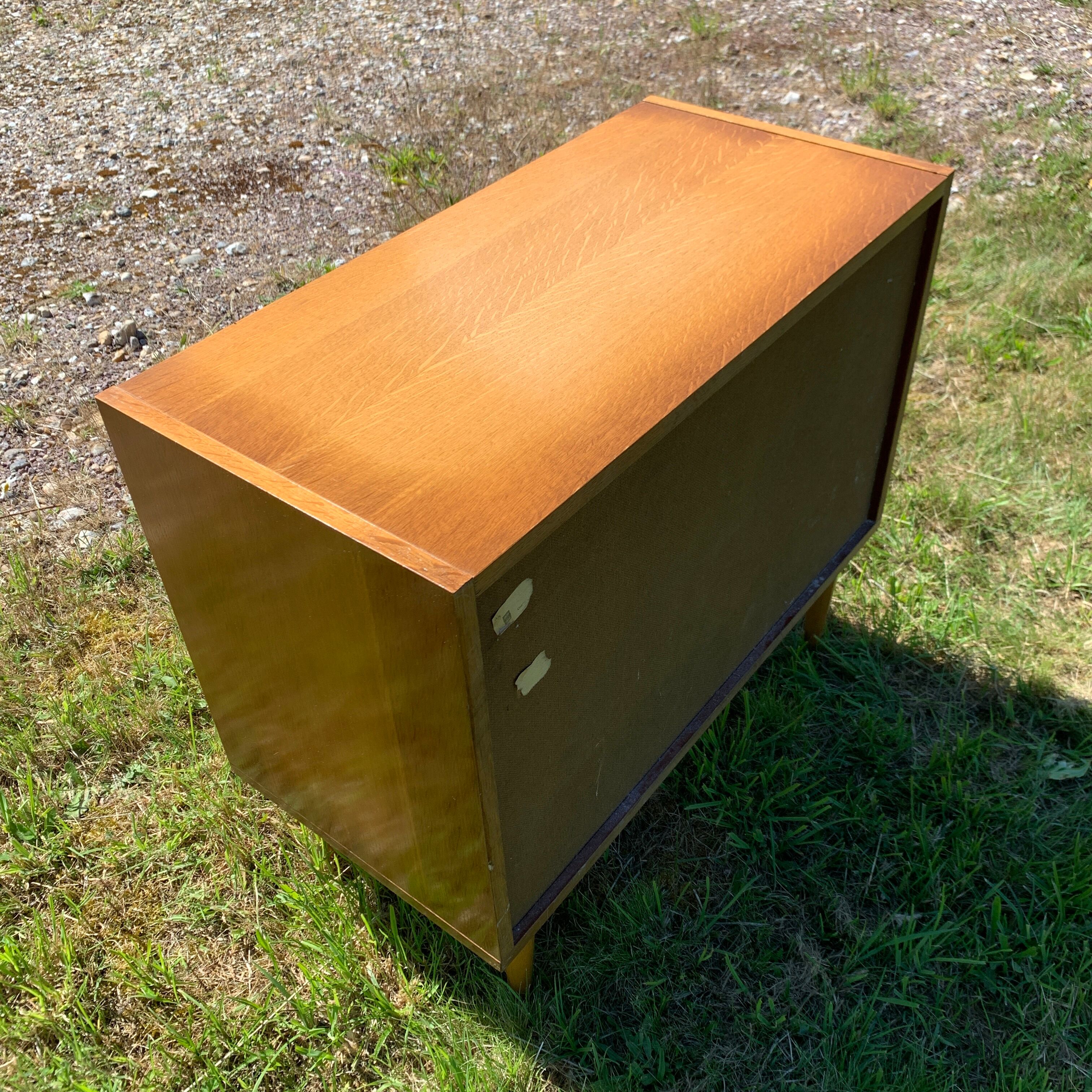Chest of drawers 3 drawers vintage wood veneer