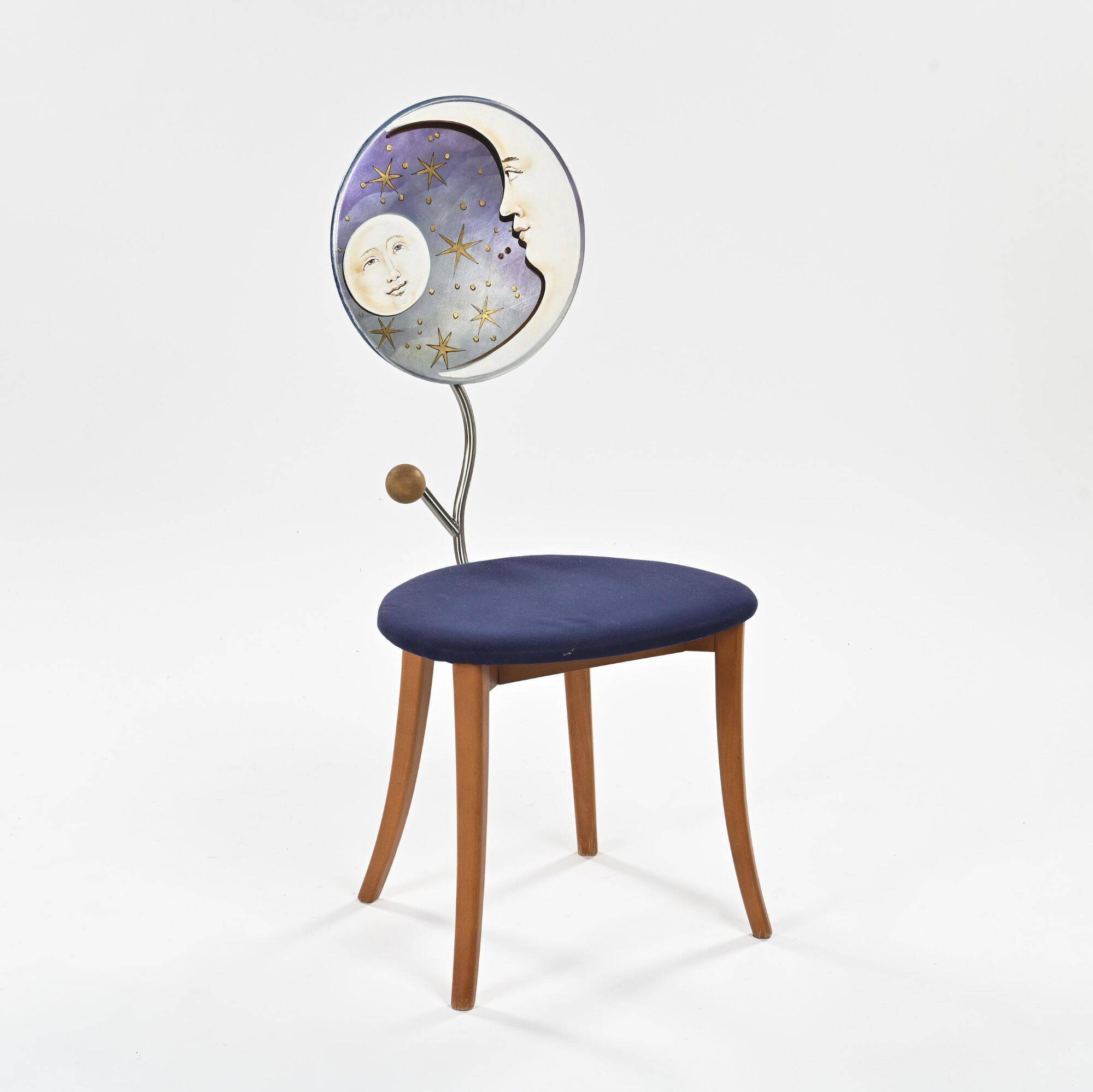 Pair of Luna e Sole chairs by Carlo Berruti (XX-XXI century)