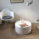 Pedrali WoW design design Claudio Dondoli coffee table - Marco Pocci Polyethylene white