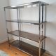 Chrome shelves and smoked glass 70s