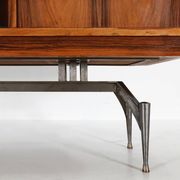 Rare A-geometrically Italian Mid-century cabinet in rosewood, 1960s