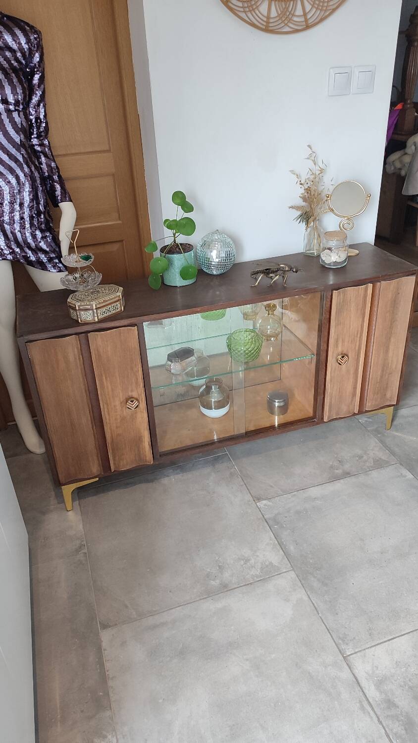 Small solid wood sideboard