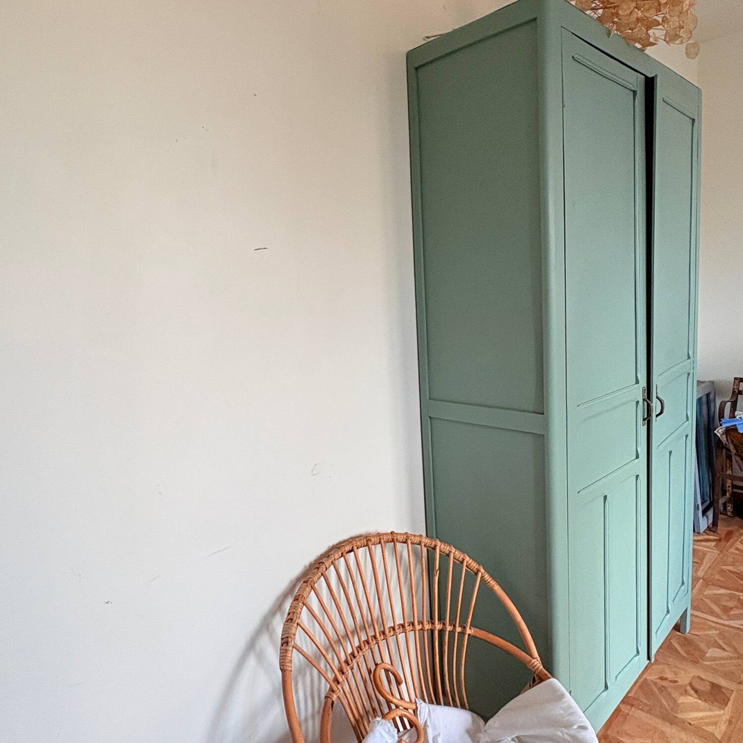 Armoire parisienne vert demoiselles