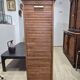 Vintage gm radia cabinet with curtain – office furniture from the 1930s/40s.